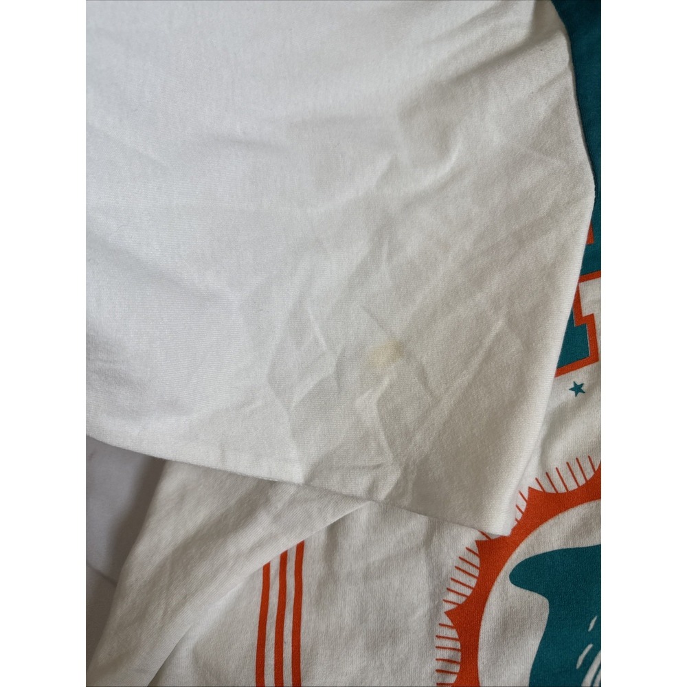 Vintage Miami Dolphins Nutmeg Mills Oversized Shirt Men's Large 1994 - Picture 10 of 14
